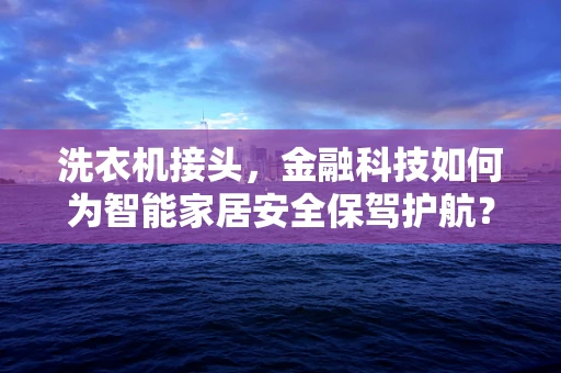 洗衣机接头，金融科技如何为智能家居安全保驾护航？