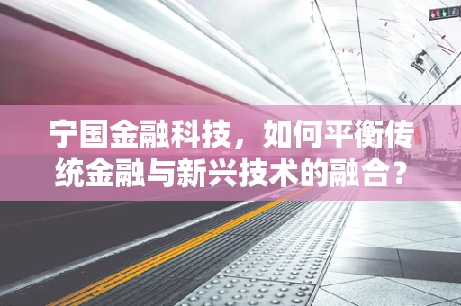宁国金融科技，如何平衡传统金融与新兴技术的融合？