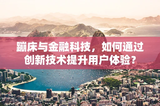 蹦床与金融科技，如何通过创新技术提升用户体验？
