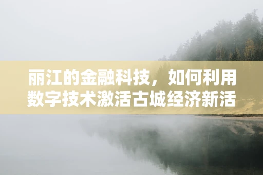 丽江的金融科技，如何利用数字技术激活古城经济新活力？