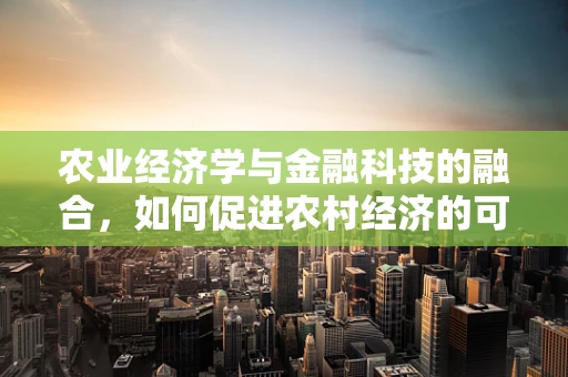 农业经济学与金融科技的融合，如何促进农村经济的可持续发展？