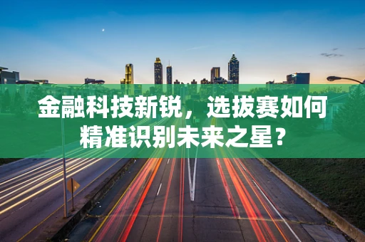 金融科技新锐，选拔赛如何精准识别未来之星？