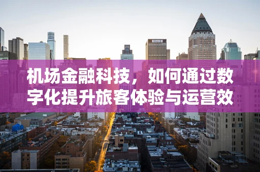 机场金融科技，如何通过数字化提升旅客体验与运营效率？