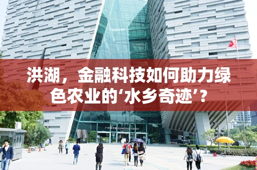 洪湖，金融科技如何助力绿色农业的‘水乡奇迹’？