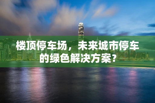 楼顶停车场，未来城市停车的绿色解决方案？
