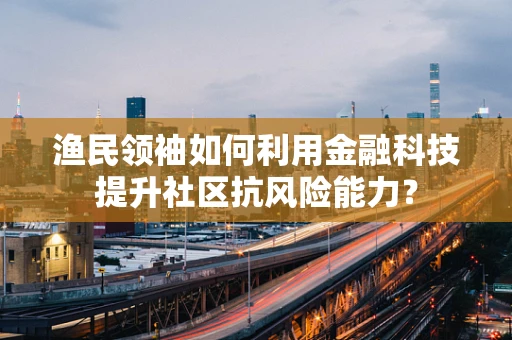 渔民领袖如何利用金融科技提升社区抗风险能力？