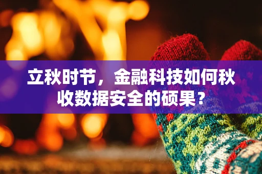 立秋时节，金融科技如何秋收数据安全的硕果？