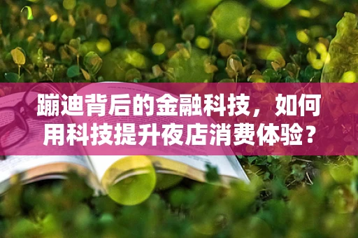 蹦迪背后的金融科技，如何用科技提升夜店消费体验？