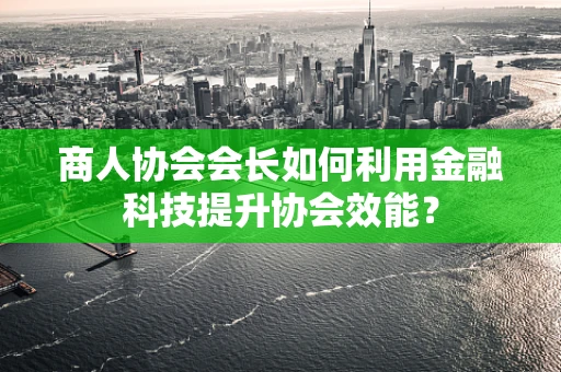 商人协会会长如何利用金融科技提升协会效能？