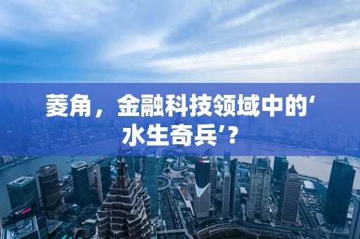 菱角，金融科技领域中的‘水生奇兵’？