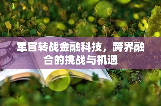 军官转战金融科技，跨界融合的挑战与机遇