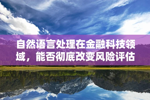 自然语言处理在金融科技领域，能否彻底改变风险评估的未来？