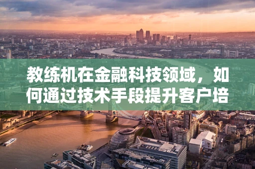 教练机在金融科技领域，如何通过技术手段提升客户培训的精准度与效率？