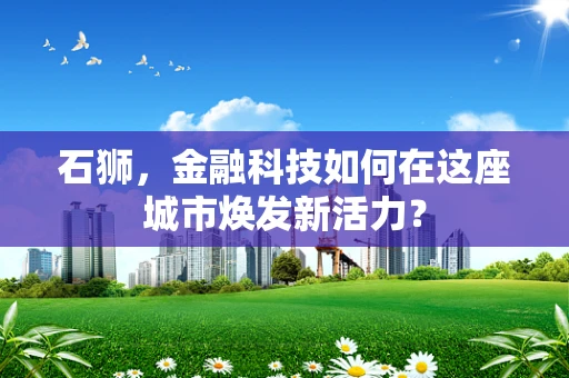 石狮，金融科技如何在这座城市焕发新活力？