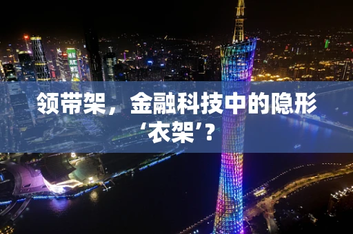 领带架，金融科技中的隐形‘衣架’？