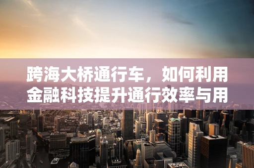 跨海大桥通行车，如何利用金融科技提升通行效率与用户体验？