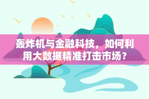 轰炸机与金融科技，如何利用大数据精准打击市场？
