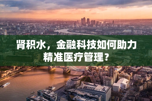 肾积水，金融科技如何助力精准医疗管理？
