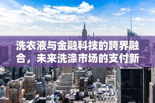 洗衣液与金融科技的跨界融合，未来洗涤市场的支付新生态？