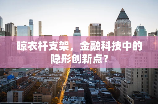 晾衣杆支架，金融科技中的隐形创新点？