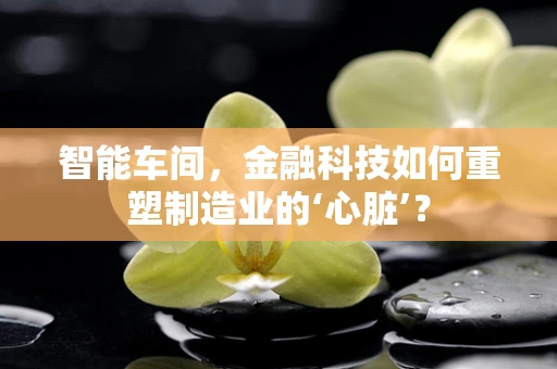 智能车间，金融科技如何重塑制造业的‘心脏’？