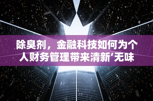 除臭剂，金融科技如何为个人财务管理带来清新‘无味’的未来？