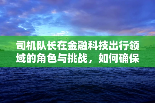 司机队长在金融科技出行领域的角色与挑战，如何确保安全与效率的双重保障？