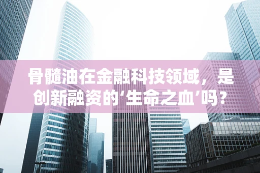 骨髓油在金融科技领域，是创新融资的‘生命之血’吗？