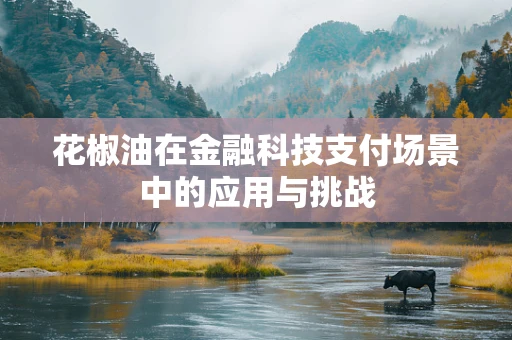 花椒油在金融科技支付场景中的应用与挑战