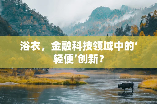 浴衣，金融科技领域中的‘轻便’创新？