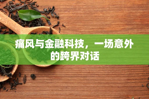 痛风与金融科技，一场意外的跨界对话