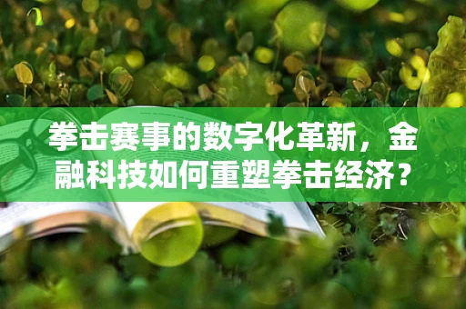 拳击赛事的数字化革新，金融科技如何重塑拳击经济？