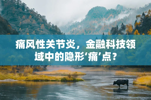 痛风性关节炎，金融科技领域中的隐形‘痛’点？