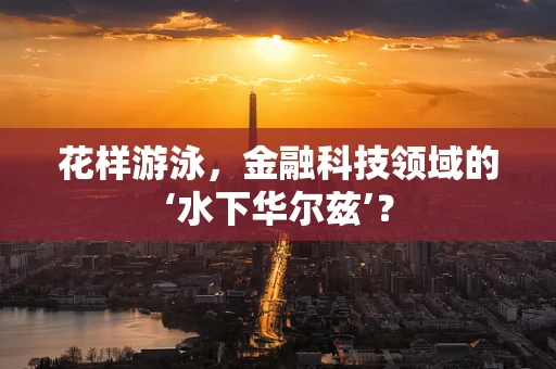 花样游泳，金融科技领域的‘水下华尔兹’？