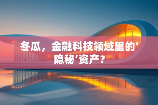 冬瓜，金融科技领域里的‘隐秘’资产？