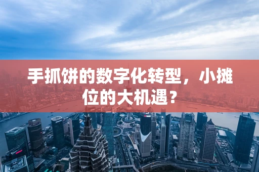 手抓饼的数字化转型，小摊位的大机遇？