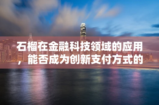 石榴在金融科技领域的应用，能否成为创新支付方式的甜蜜果实？