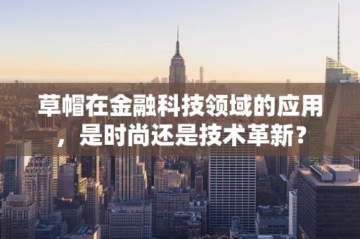草帽在金融科技领域的应用，是时尚还是技术革新？