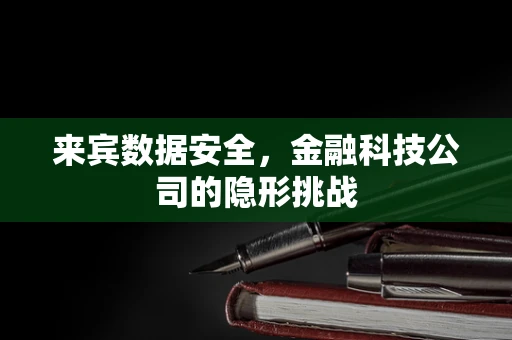 来宾数据安全，金融科技公司的隐形挑战