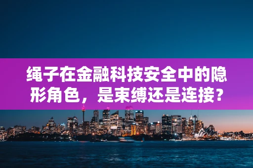 绳子在金融科技安全中的隐形角色，是束缚还是连接？