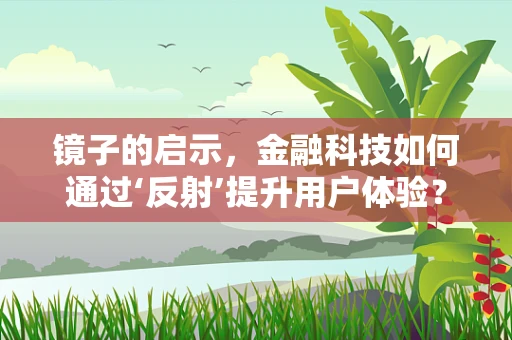 镜子的启示，金融科技如何通过‘反射’提升用户体验？