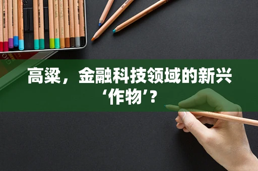 高粱，金融科技领域的新兴‘作物’？