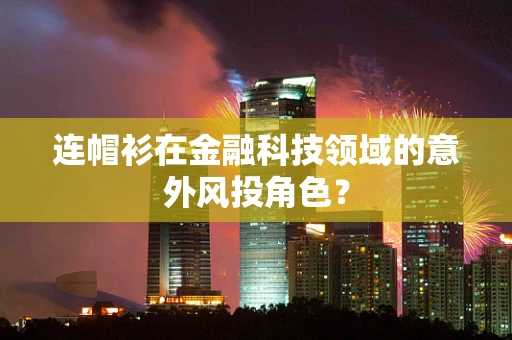 连帽衫在金融科技领域的意外风投角色？