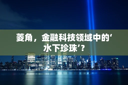 菱角，金融科技领域中的‘水下珍珠’？