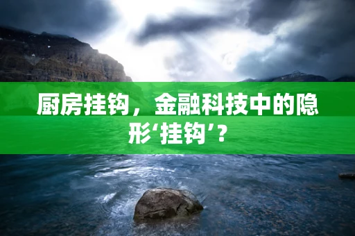 厨房挂钩，金融科技中的隐形‘挂钩’？