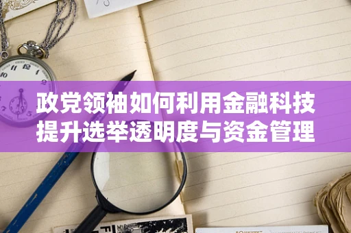 政党领袖如何利用金融科技提升选举透明度与资金管理？
