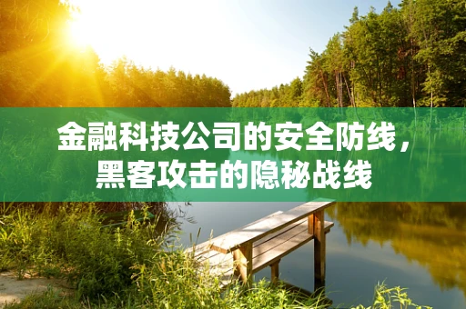 金融科技公司的安全防线，黑客攻击的隐秘战线
