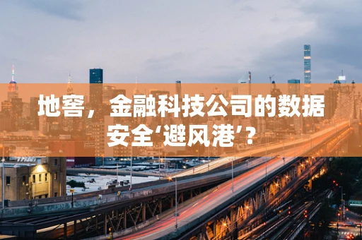 地窖，金融科技公司的数据安全‘避风港’？
