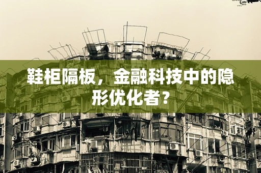 鞋柜隔板，金融科技中的隐形优化者？