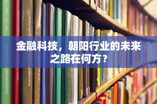 金融科技，朝阳行业的未来之路在何方？